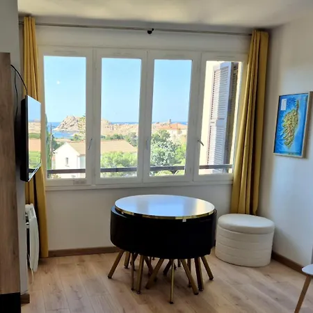 公寓 Center With Sea View LʼÎle-Rousse